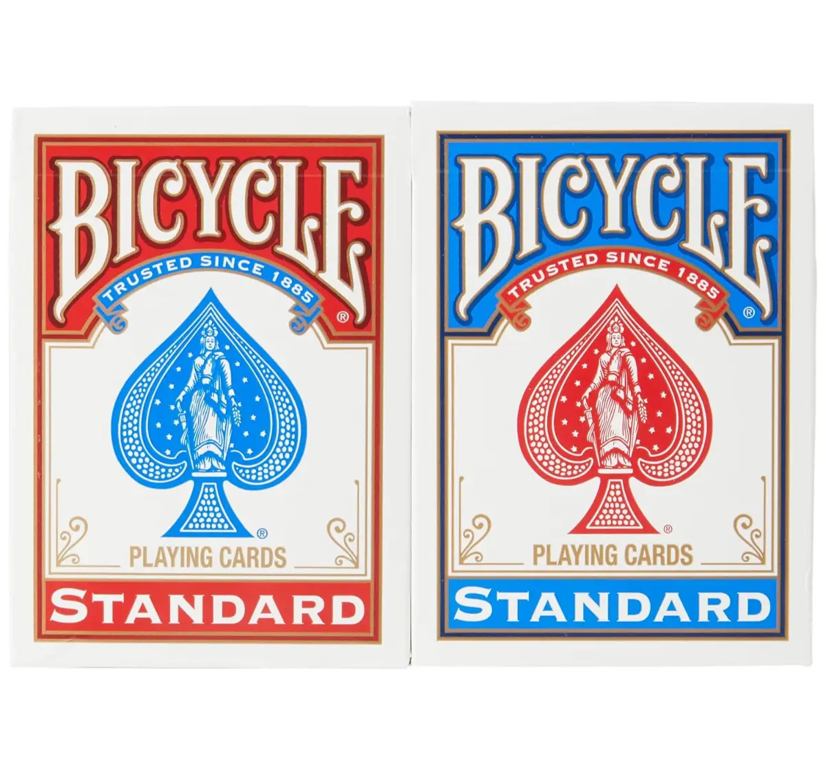 Parksons Bicycle Standard Rider Back Playing Cards, Red & Blue, Pack Of 2, 14Y+