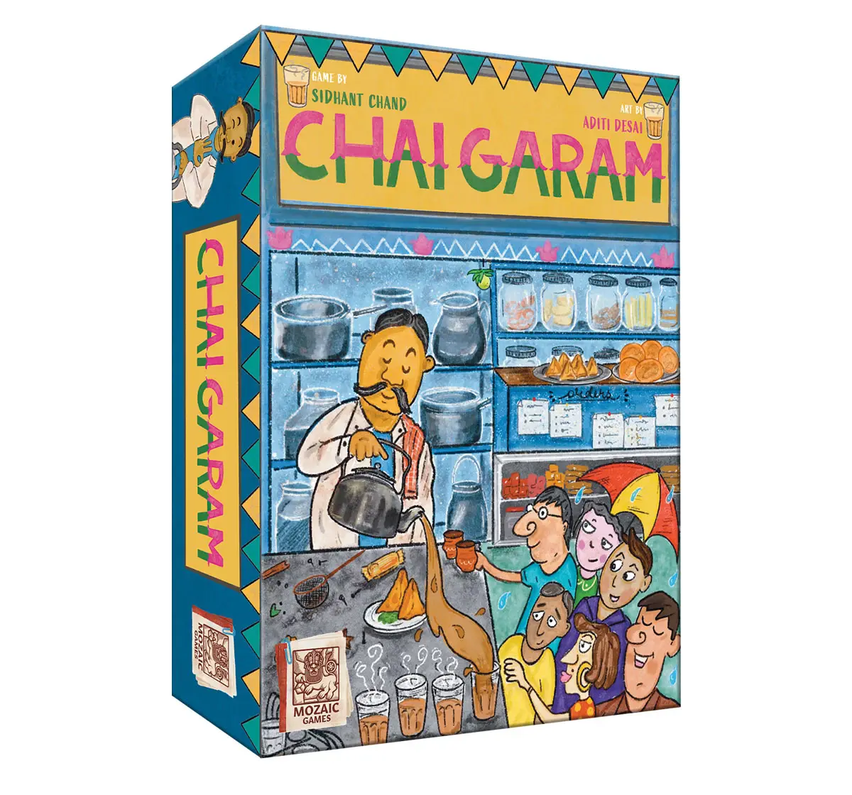 Mozaic Games Chai Garam Board Game For 14+ Years