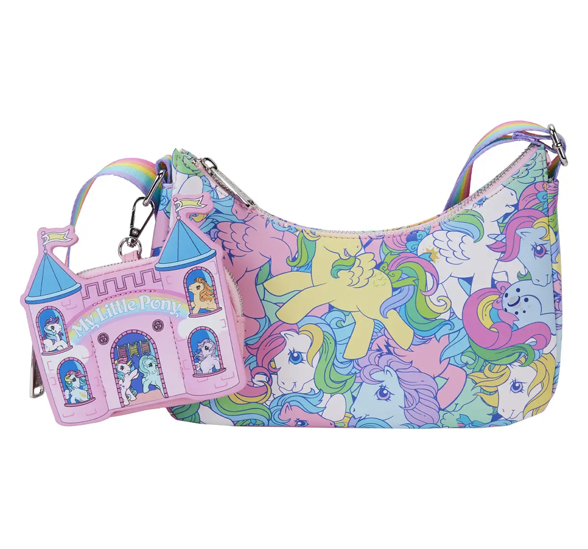 Loungefly My Little Pony Large Aop Baguette Crossbody Bag, 8Y+