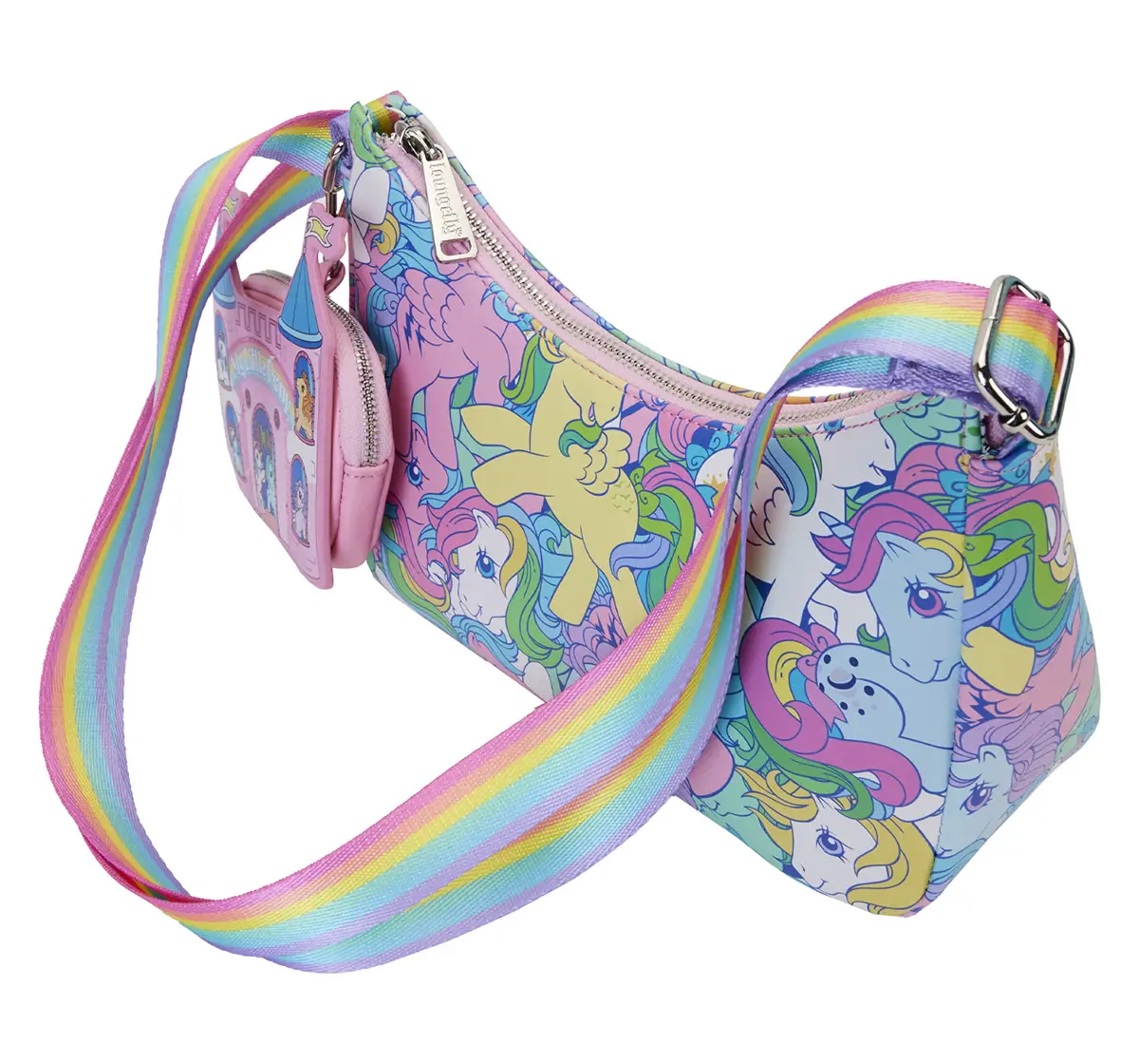 Loungefly My Little Pony Large Aop Baguette Crossbody Bag, 8Y+