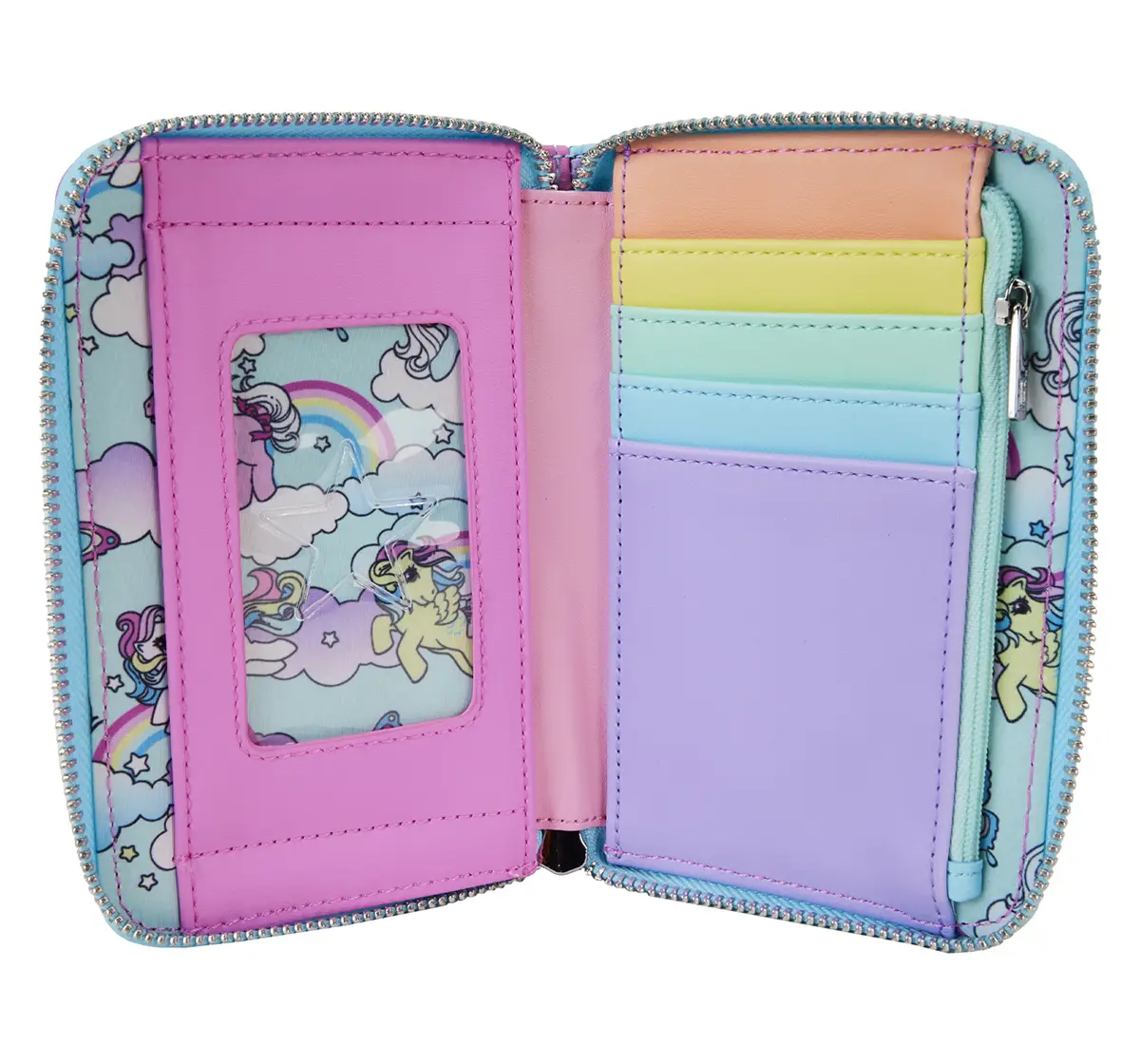 Loungefly My Little Pony Color Block Zip Around Wallet, 8Y+