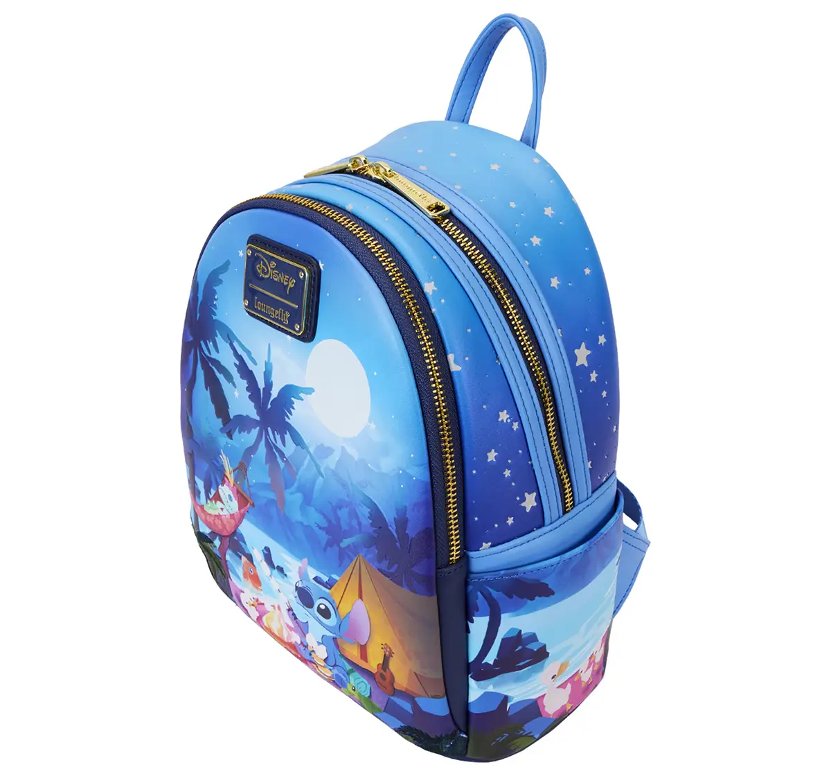 Loungefly Disney Lilo and Stitch Stitch Camping Cuties Mini Backpack, 8Y+