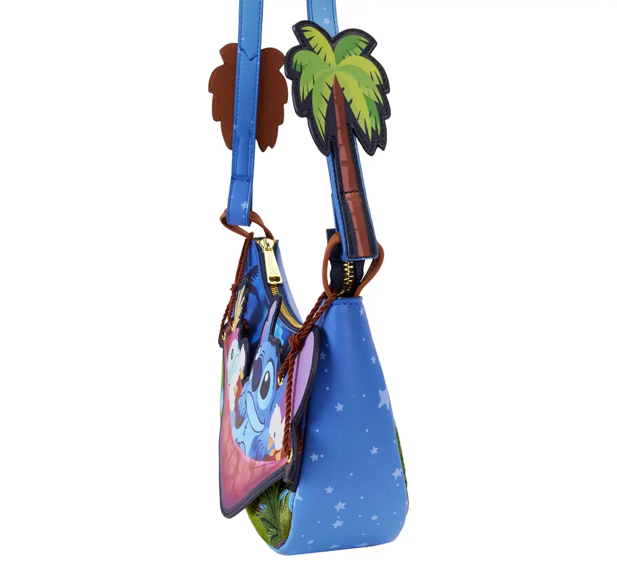 Loungefly Disney Stitch Camping Cuties Hammock Crossbody, 8Y+