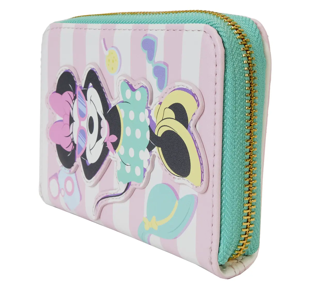 Loungefly Minnie Mouse Vacation Style Zip Around Wallet, 8Y+