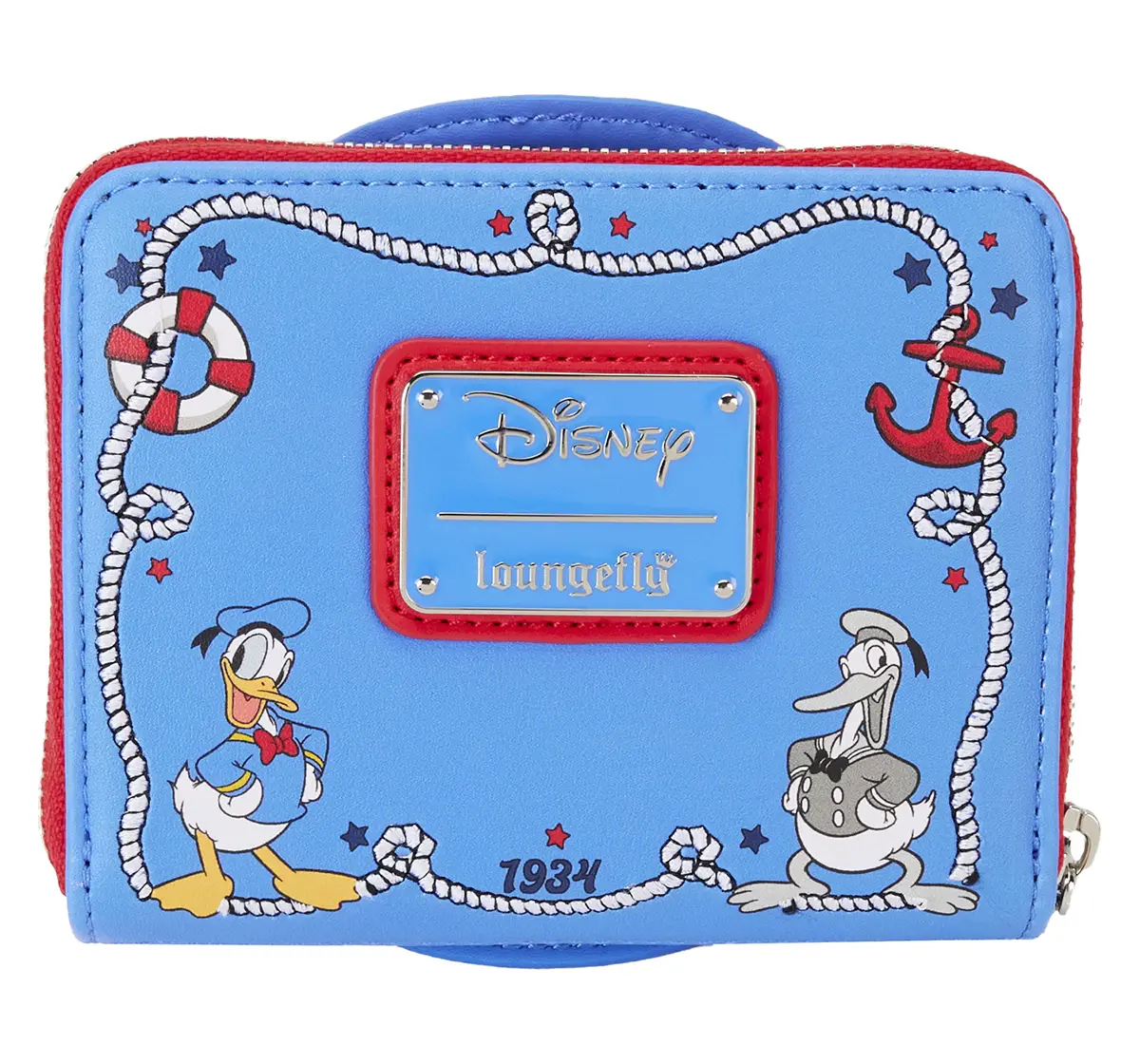 Loungefly Disney Donald Duck 90Th Anniversary Zip Around Wallet, 8Y+