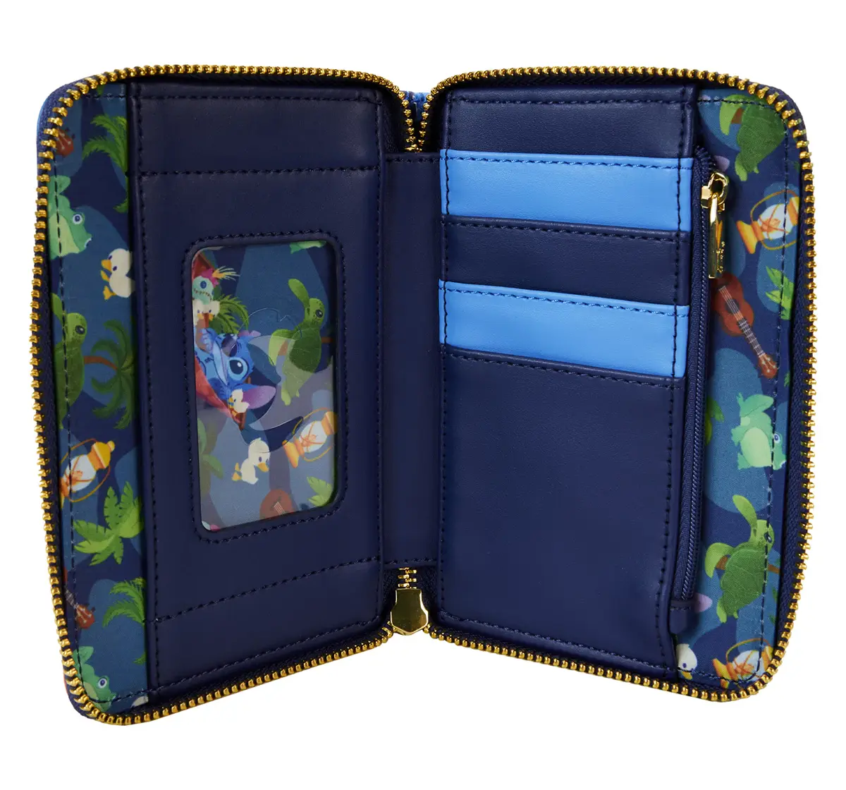 Loungefly Disney Stitch Camping Cuties Zip Around Wallet, 8Y+