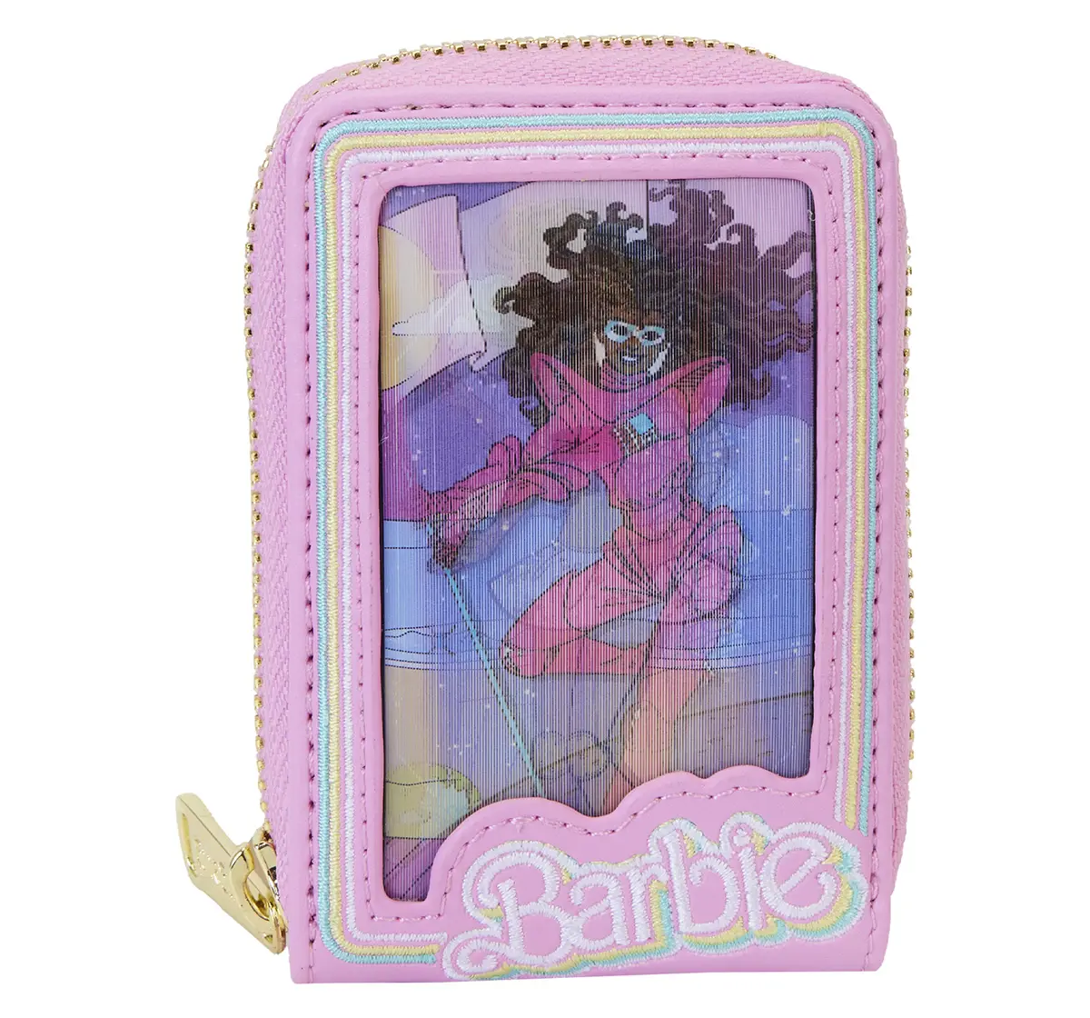 Loungefly Barbie Doll Box Triple Lenticular Zip Around Wallet, 8Y+