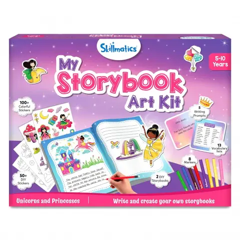 Skillmatics My Storybook Art Kit Unicorns & Princesses, 5Y+