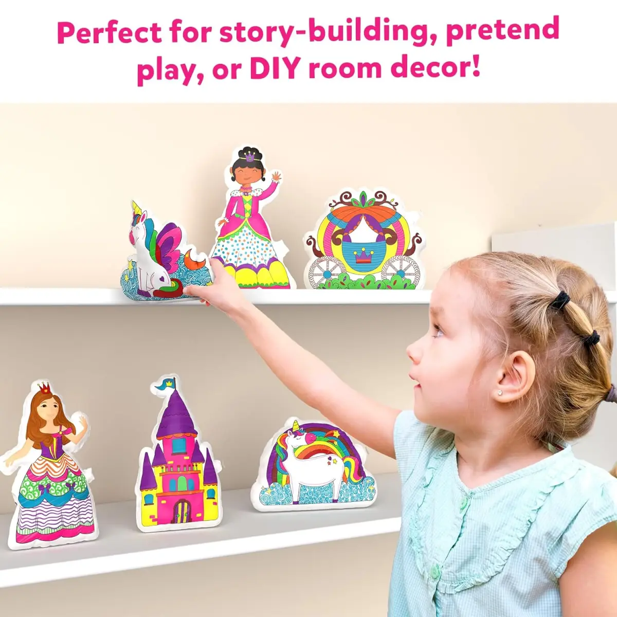 Skillmatics Inflatable Art For Kids - 3D Unicorns & Princesses, 4Y+