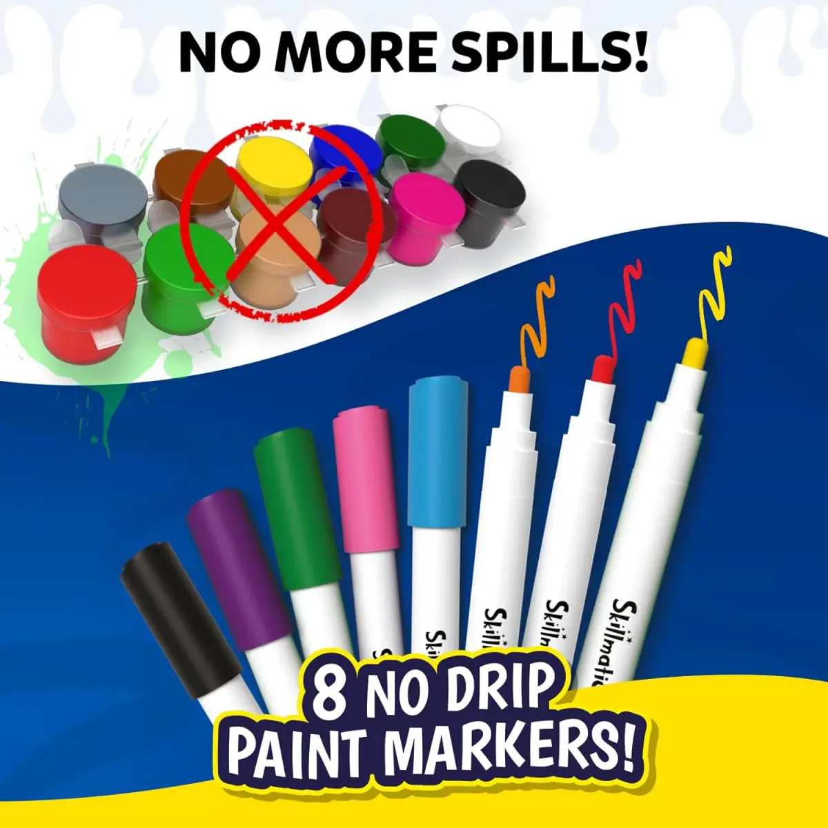 Skillmatics Rock Painting Kit - Mess-Free Art & Craft Activity, 4Y+