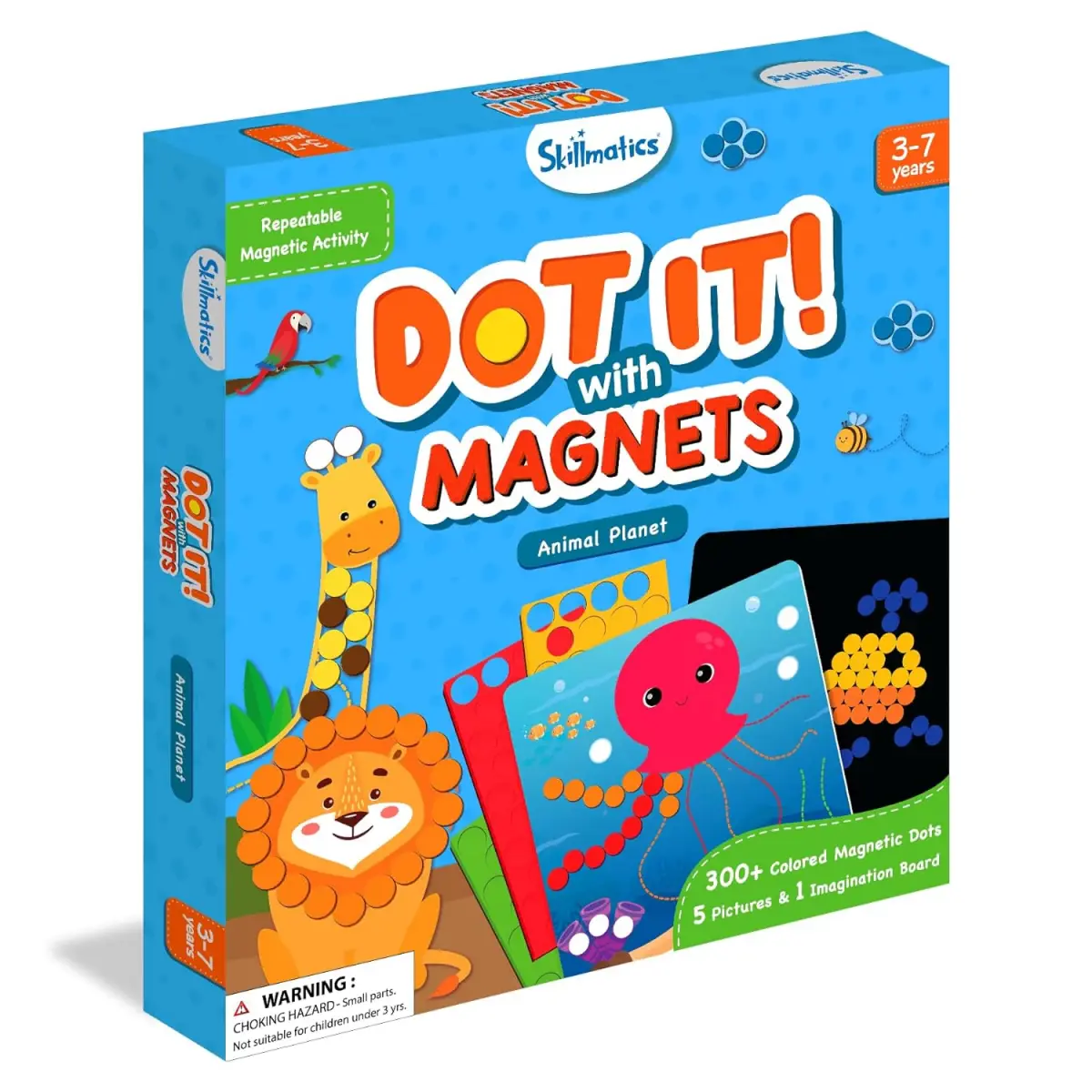 Skillmatics Paper Art Activity - Dot It with Magnets Animals, 3Y+