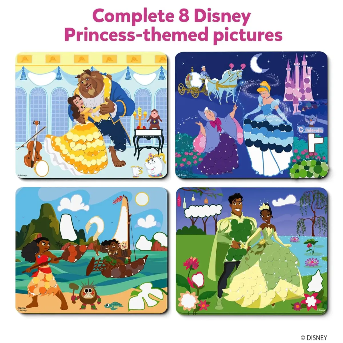 Skillmatics Paper Art Activity- Dot It Disney Princess, 3Y+