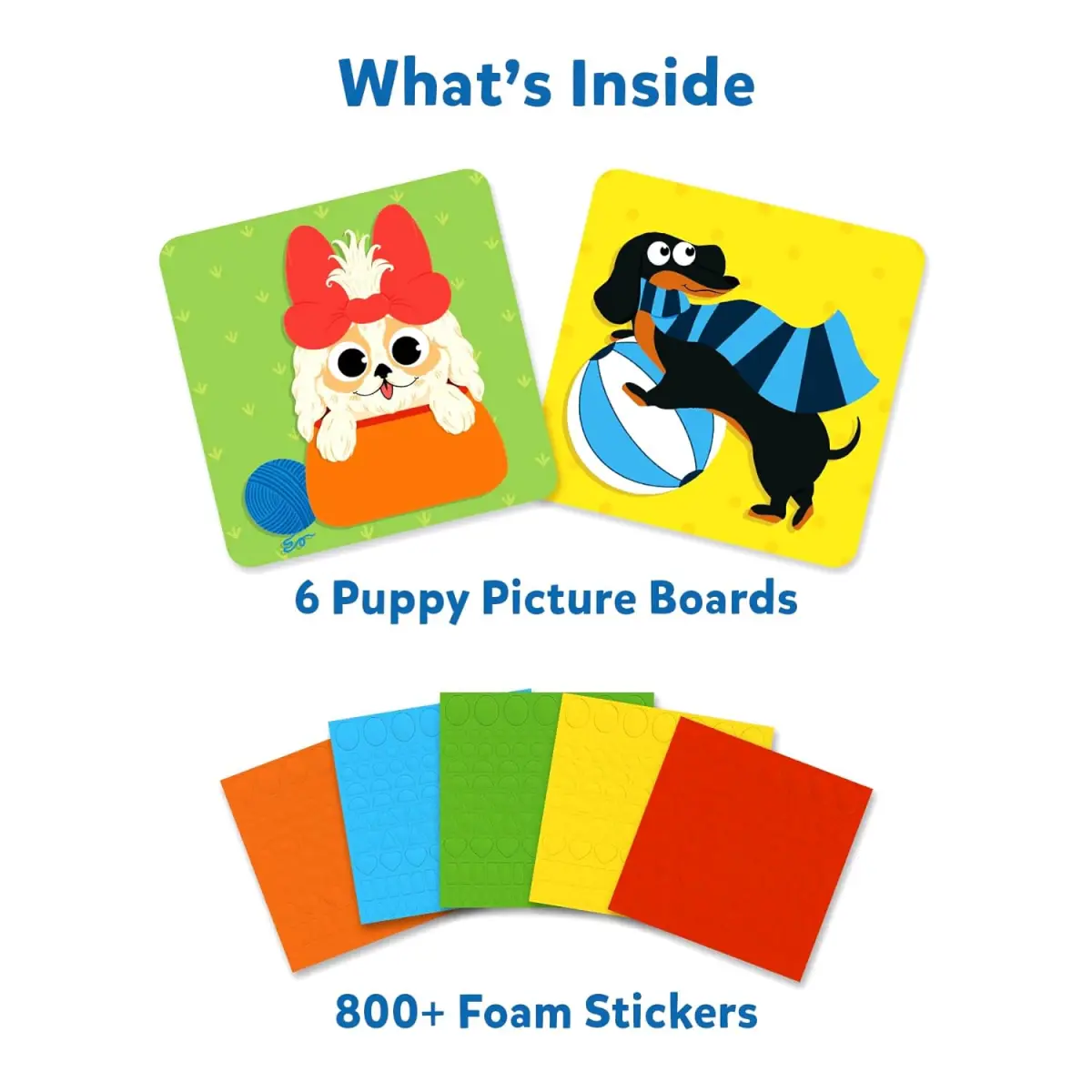 Skillmatics Art Activity - Fun with Foam Puppies, 3Y+