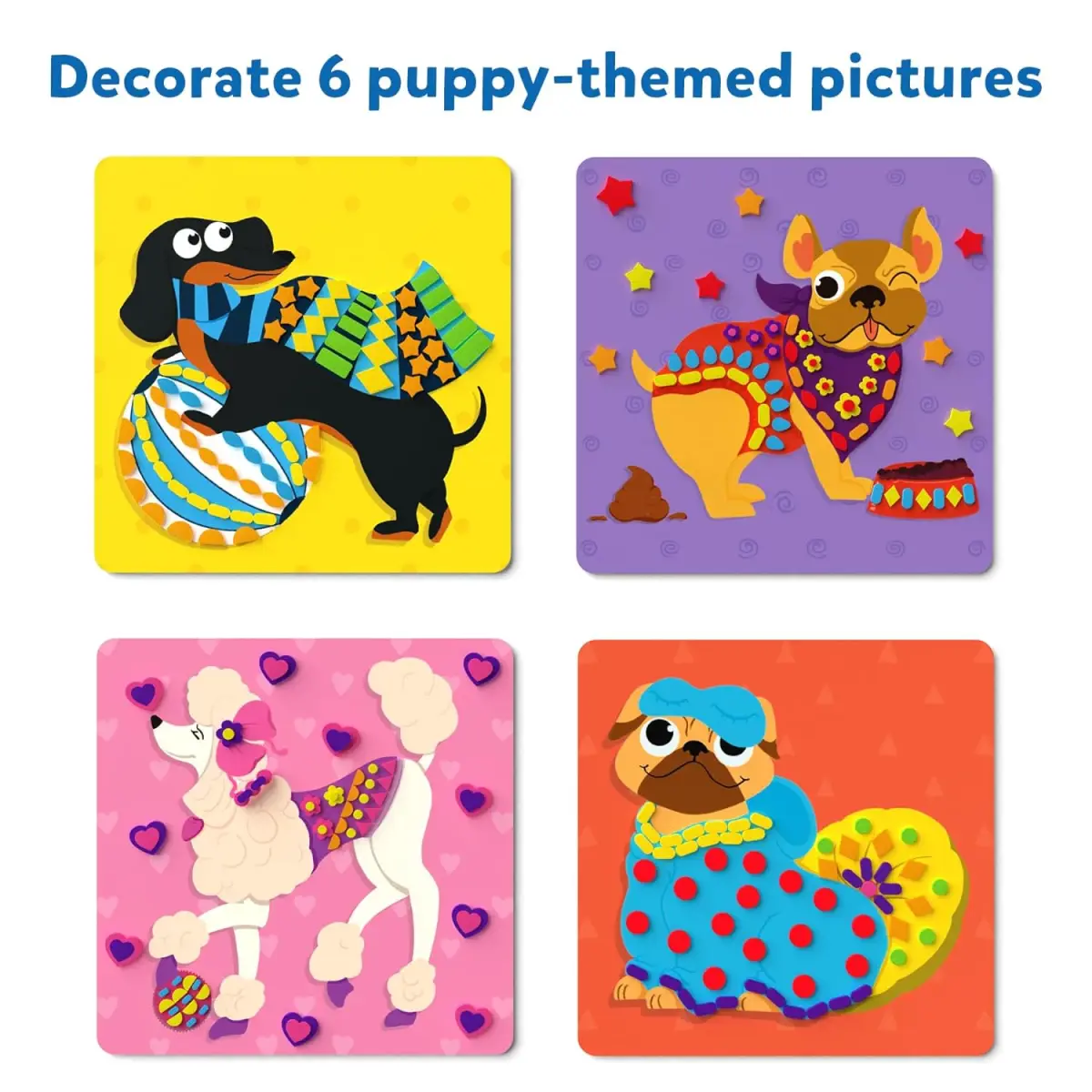 Skillmatics Art Activity - Fun with Foam Puppies, 3Y+