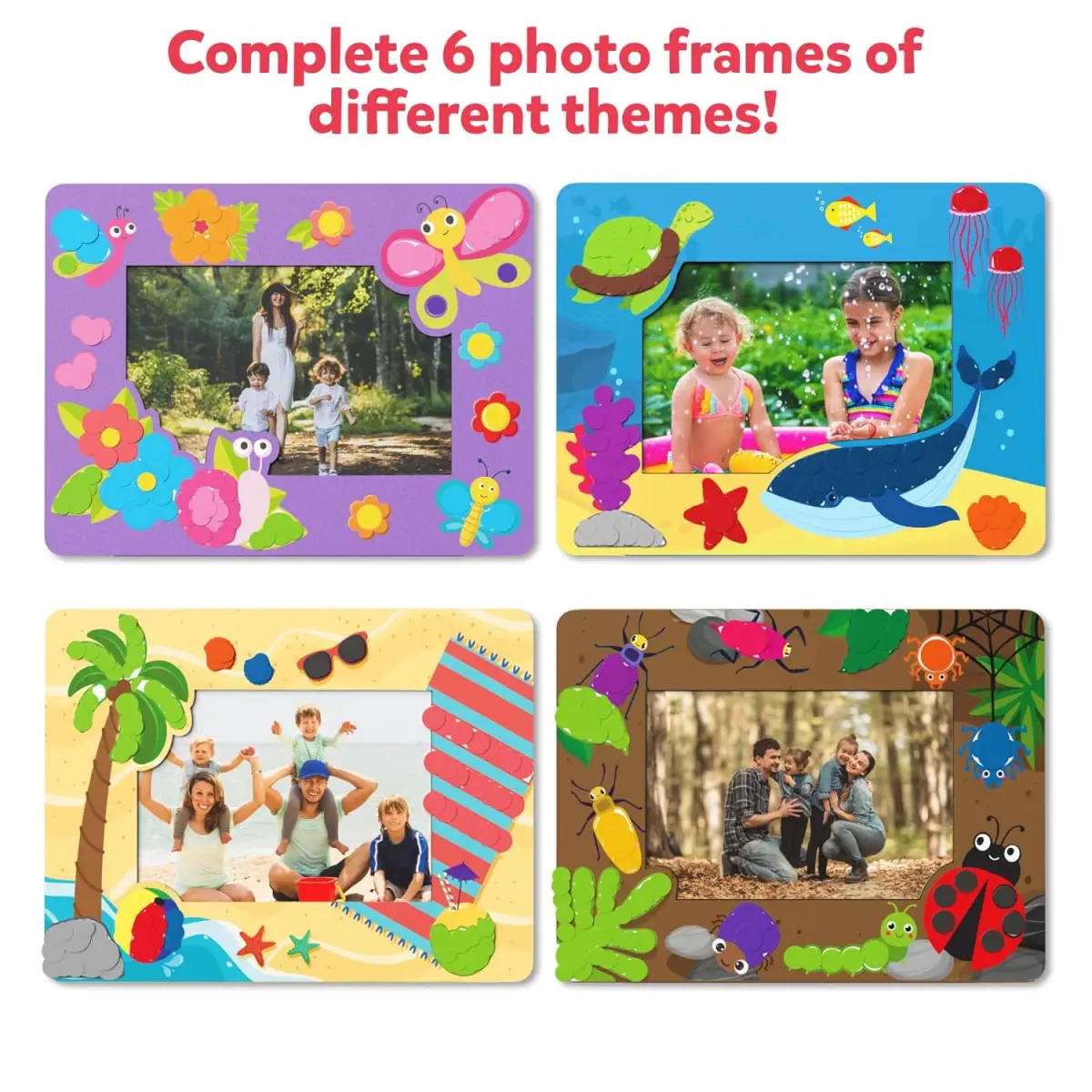 Skillmatics Art Activity - Dot It Photo Frames, Craft Kits, 3Y+