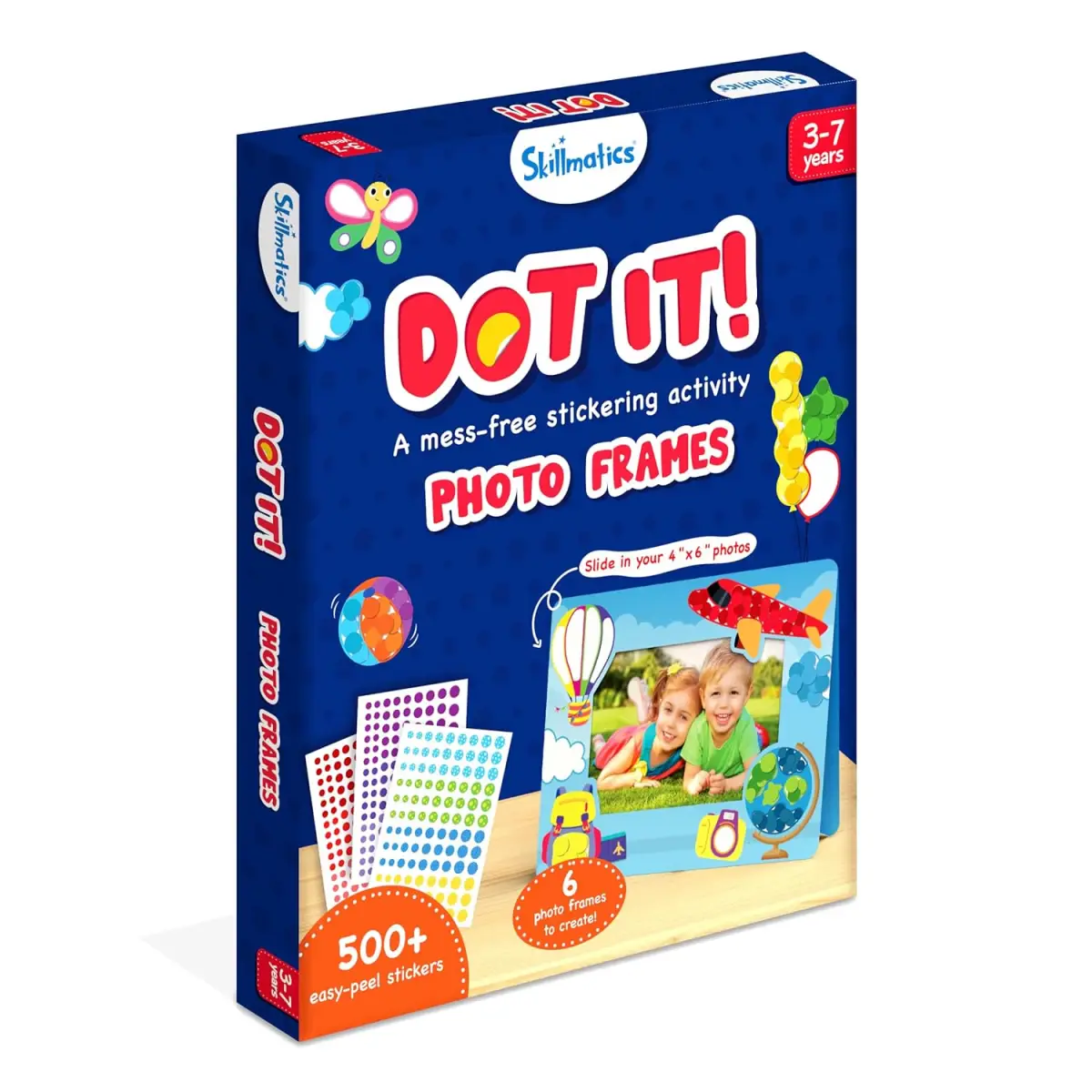 Skillmatics Art Activity - Dot It Photo Frames, Craft Kits, 3Y+