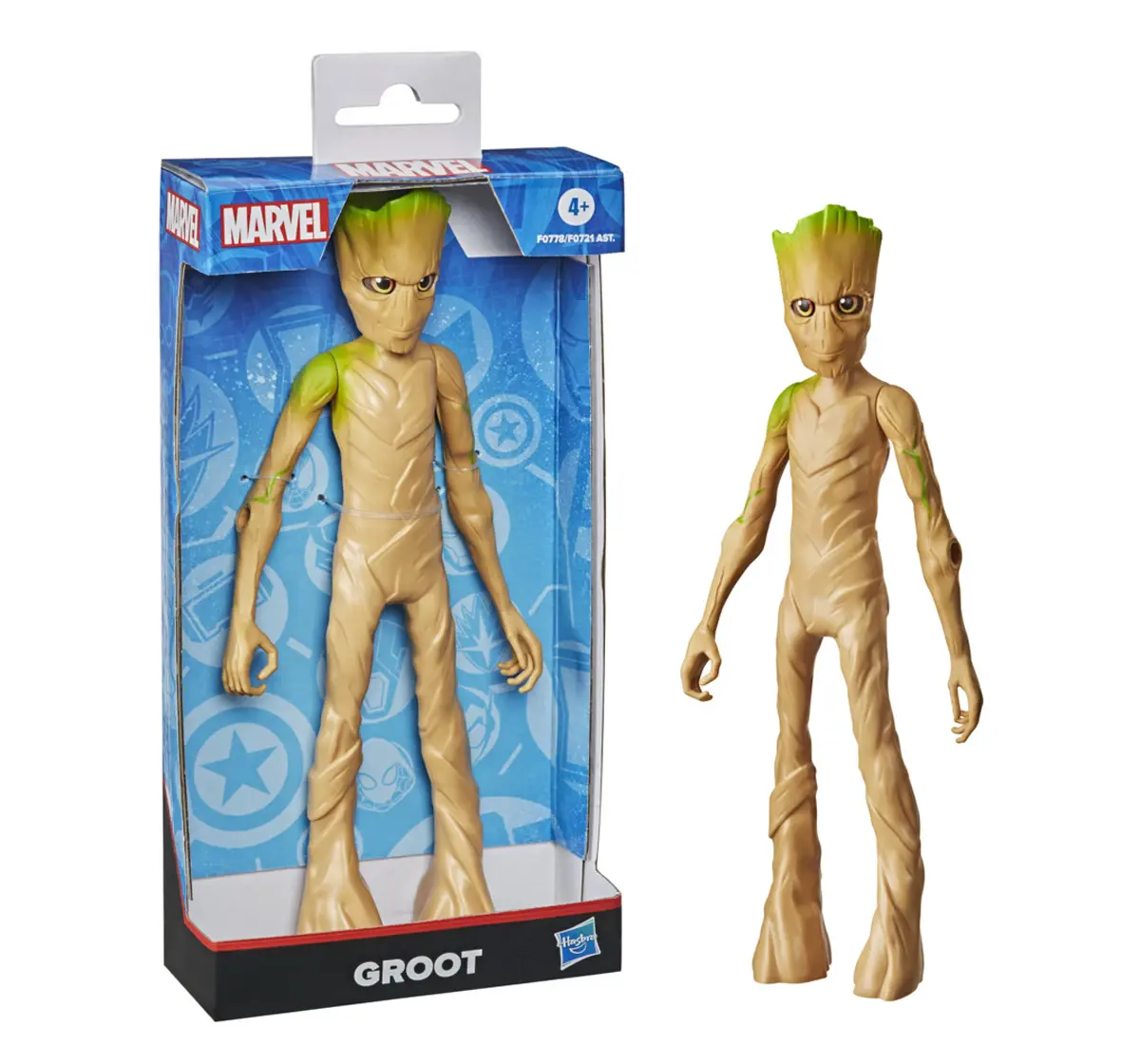 Marvel Collectible Super Hero Action Figure Groot, 9.5-inch, 4Y+