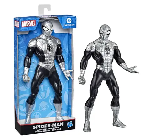 Hasbro Marvel Collectible Super Hero Action Figure Armored Spider-Man, 9.5-inch, 4Y+