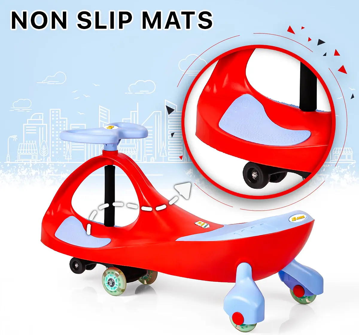 Uboard Eco Swing Car Ride-On Toy Red 12 Months +