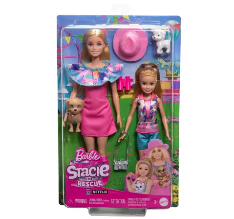 Barbie Stacie And Barbie 2 Pack,Girls,3Y+,Multicolour