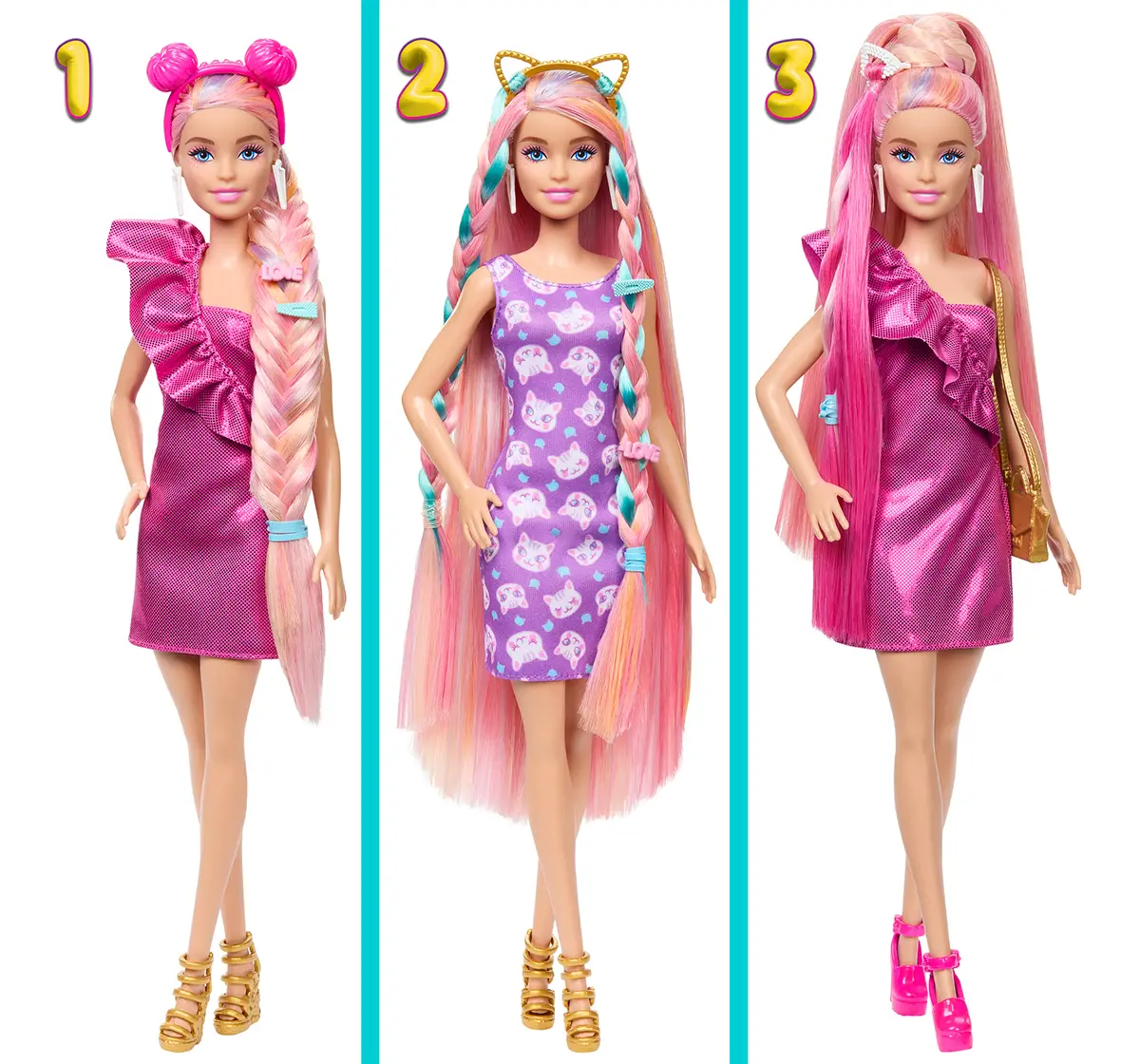 Barbie Totally Hair Doll 1,Girls,3Y+,Multicolour