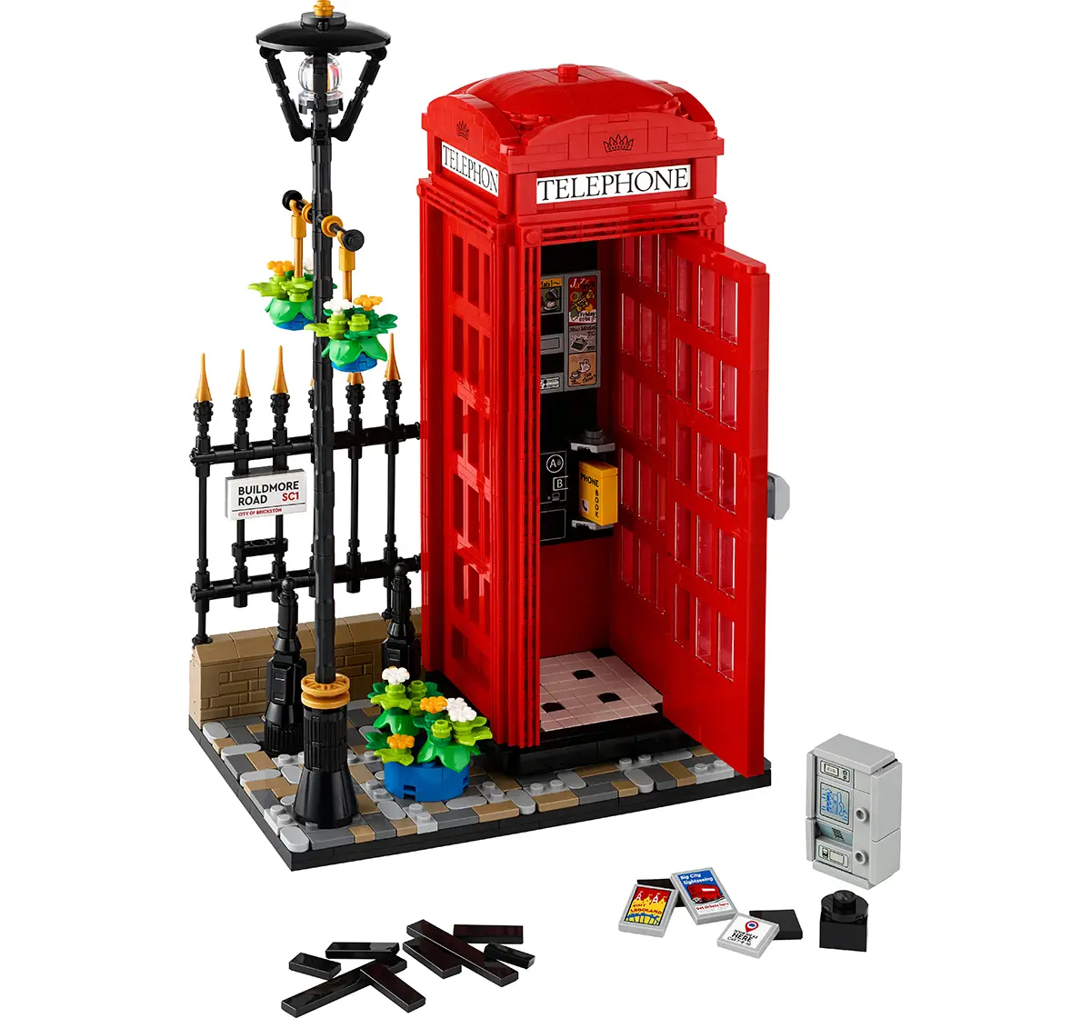 LEGO Ideas Red London Telephone Box Set 21347(1460 Pieces) Multicolor, 18Y+