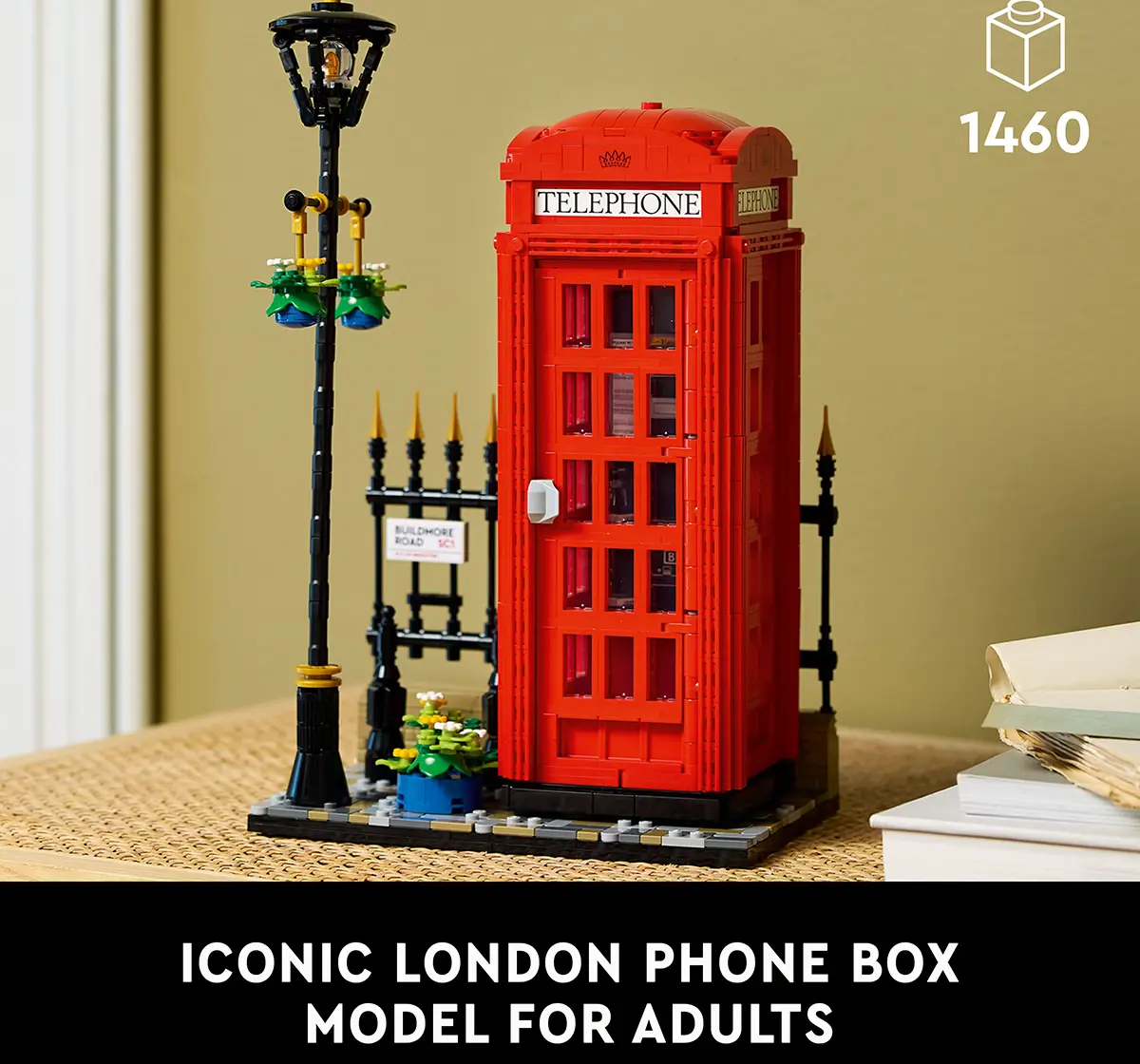 LEGO Ideas Red London Telephone Box Set 21347(1460 Pieces) Multicolor, 18Y+