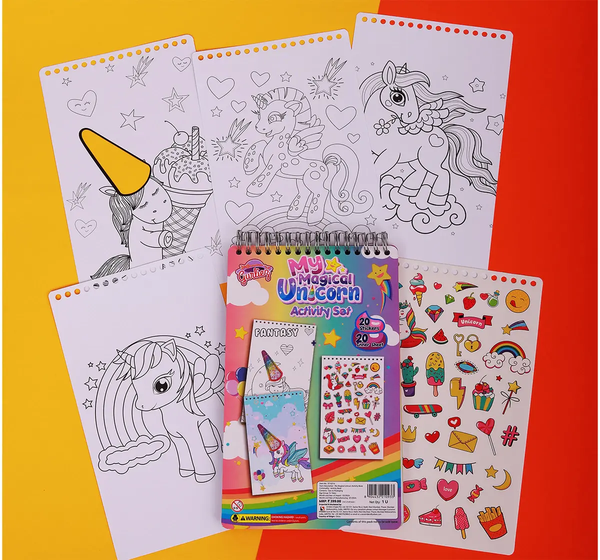 Striders My Magical Unicorn Activity Book Volume 1, 5Y+