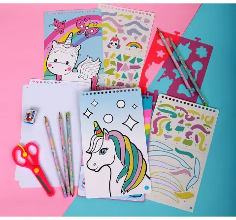 Striders My Magical Unicorn Sticker By Number Set Complete Craft Kit, 5Y+