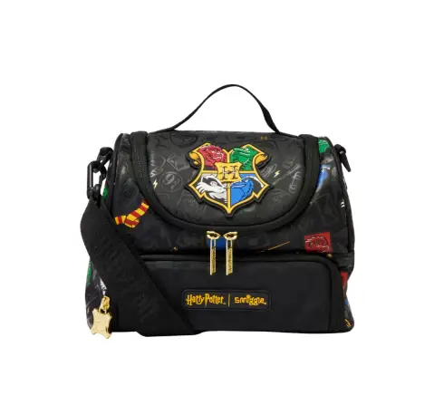 Smiggle Harry Potter Recolour Collection Lunch Bag with Strap, 3Y+, Black