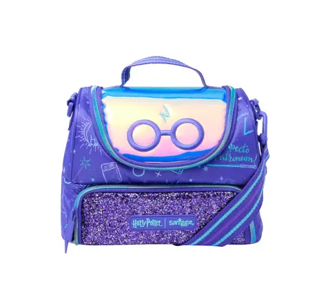 Smiggle Harry Potter Recolour Collection Lunch Bag with Strap, 3Y+, Purple