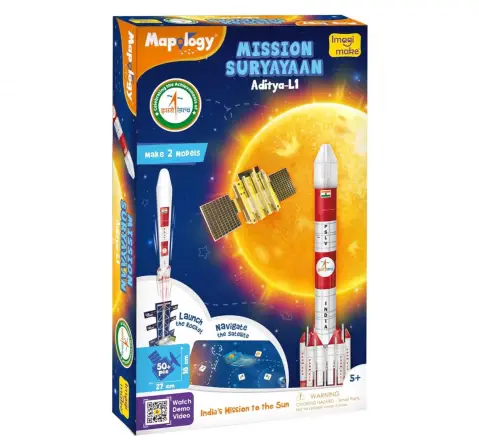 Imagimake Mapology ISRO Space 3D Puzzle, Mission Suryayaan Aditya L1, 5Y+