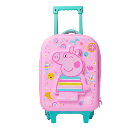 Smiggle Luggage Trolley 28.5 cm Peppa Pig, 3Y+, Pink