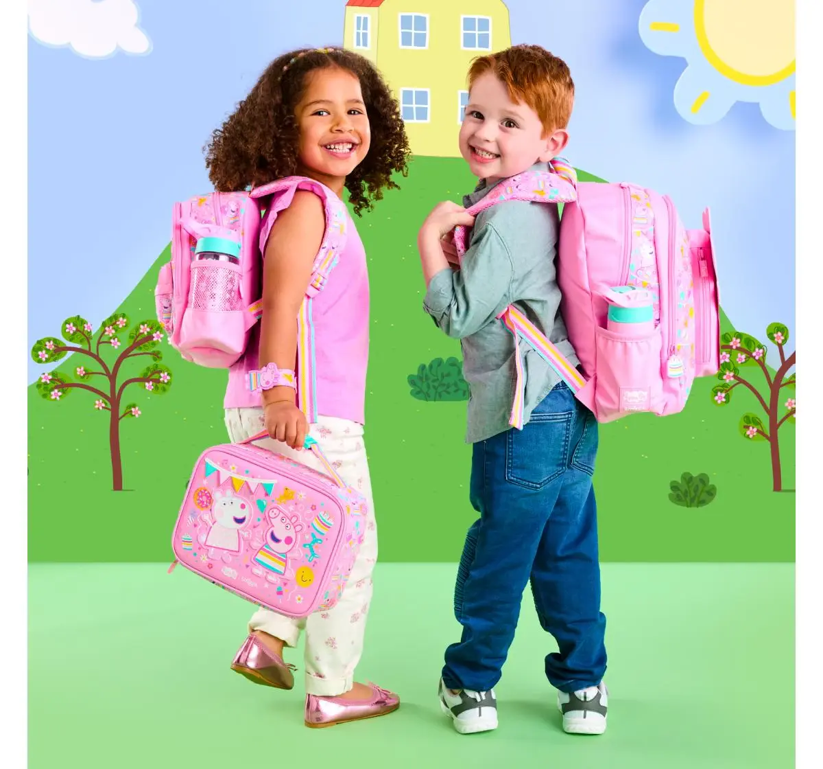 Smiggle Peppa Pig Collection Lunch Bag, 3Y+, Pink