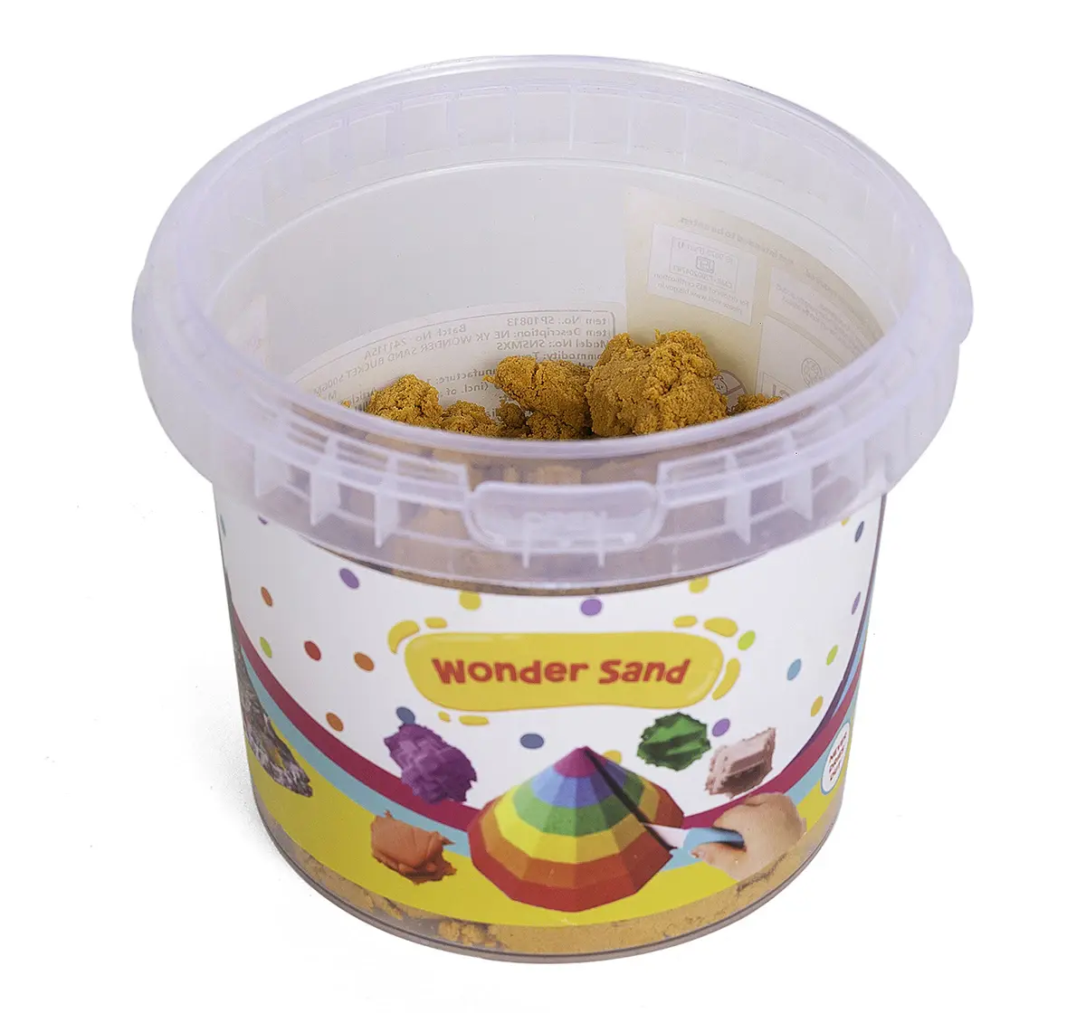Youreka Non-Toxic Wonder Sand, 4 Cutter Moulds, 500 Grams, Orange, 5Y+