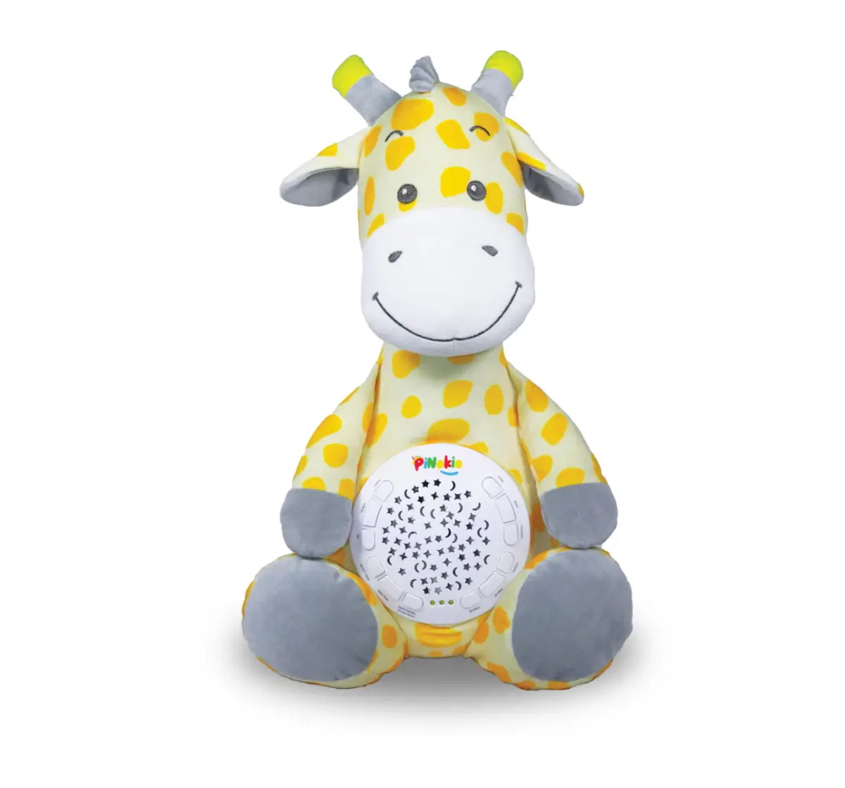 Pinokio Giraffe Projector Teddy Bear, Soft Plush Toy with Soothing LED Nightlight for Kids’ Cozy Sleep and Dreamy Nights, 18M+