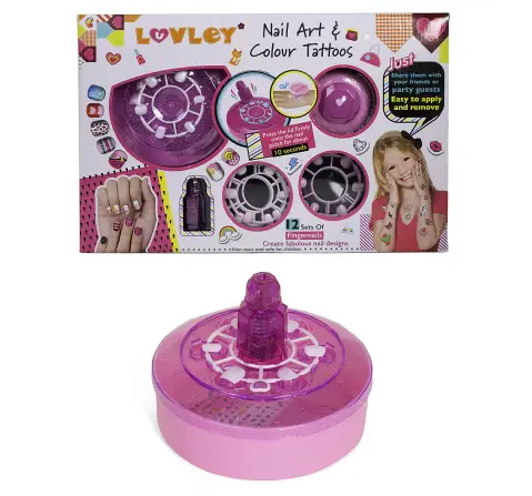 Luvley Nail Art & Colour Tattoo Set, 3Y+