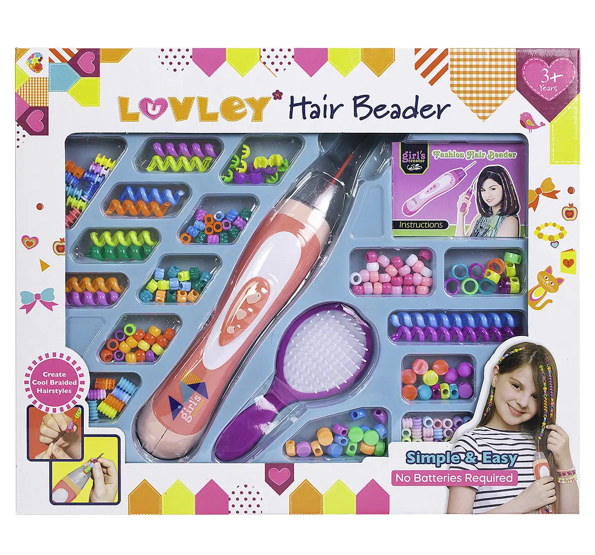 Luvley Simple & Easy Hair Braider, 3Y+