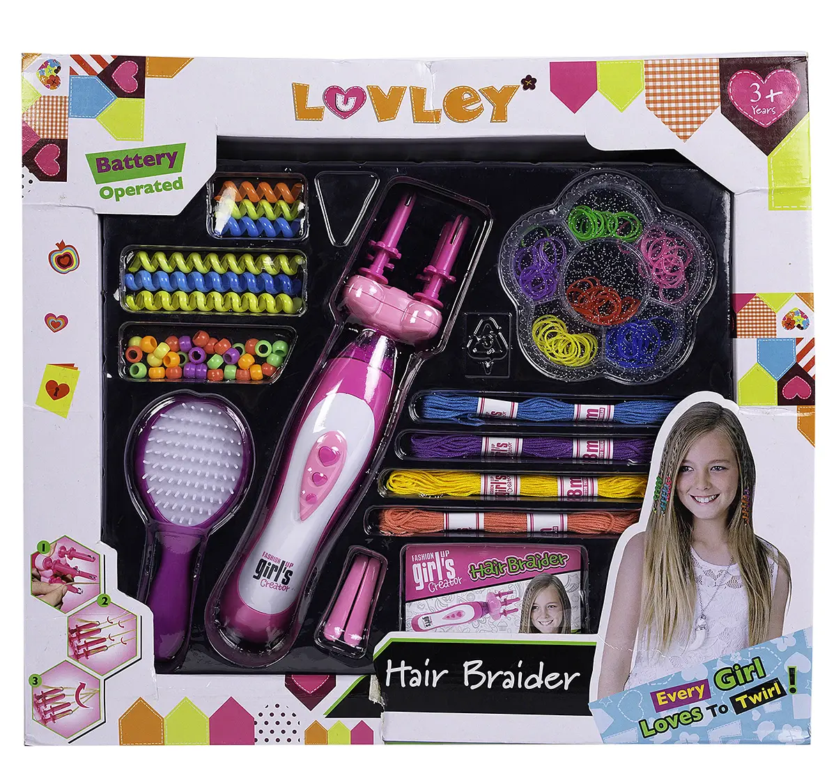 Luvley Battery Operated Hair Braider, 3Y+