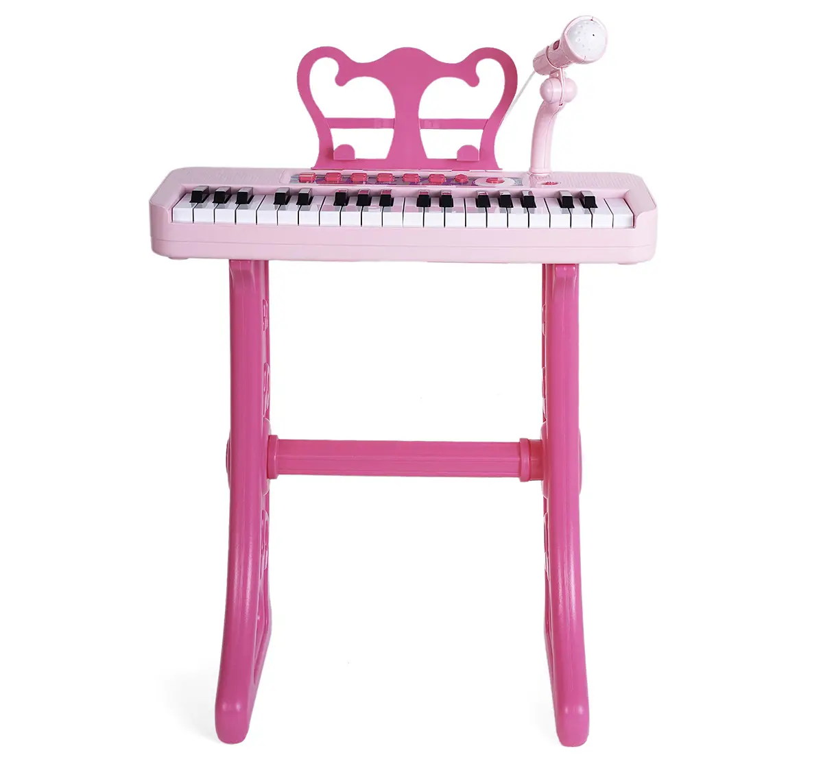 Shooting Star Grand Piano with Stool, 37 Keys, Pink, 36M+