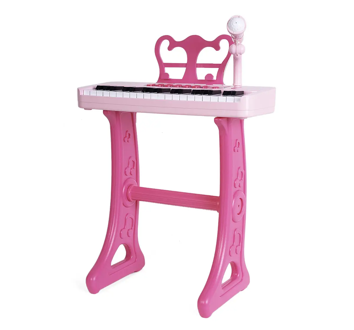 Shooting Star Grand Piano with Stool, 37 Keys, Pink, 36M+