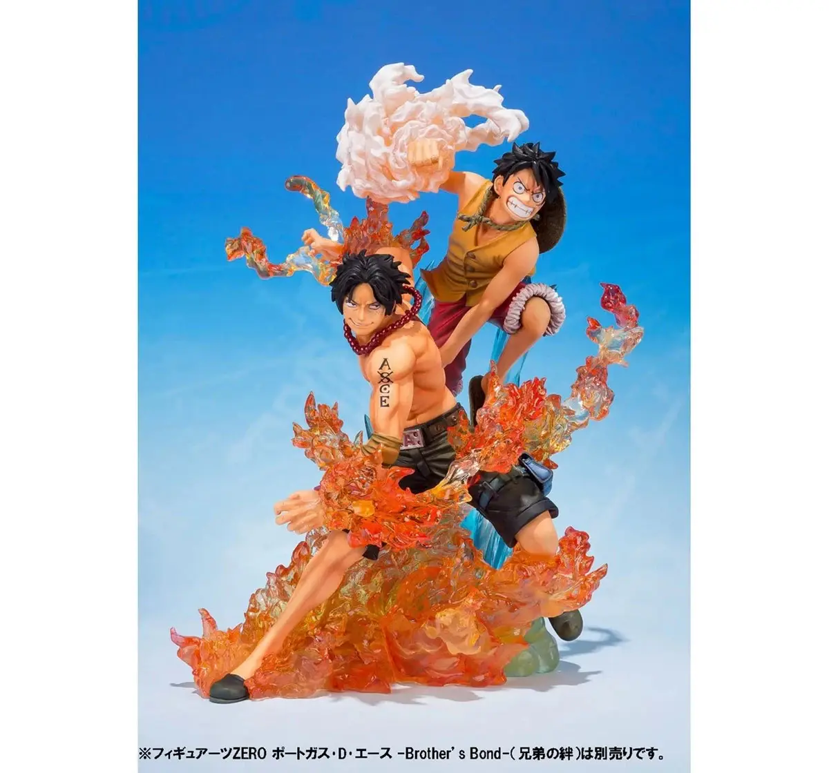 Tamashii Nations One Piece Monkey D. Luffy Brother's Bond Figuarts ZERO Statue, 15Y+