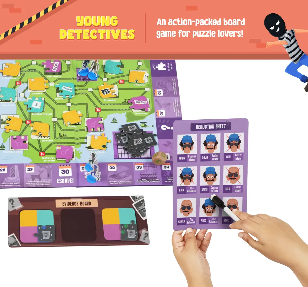 Bloomingo Young Detectives: New York Files - Detective Board Game, Mysteries And Puzzles, 8Y+ 