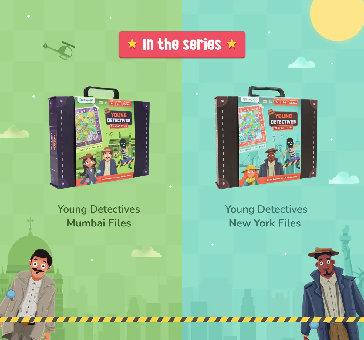 Bloomingo Young Detectives: New York Files - Detective Board Game, Mysteries And Puzzles, 8Y+ 