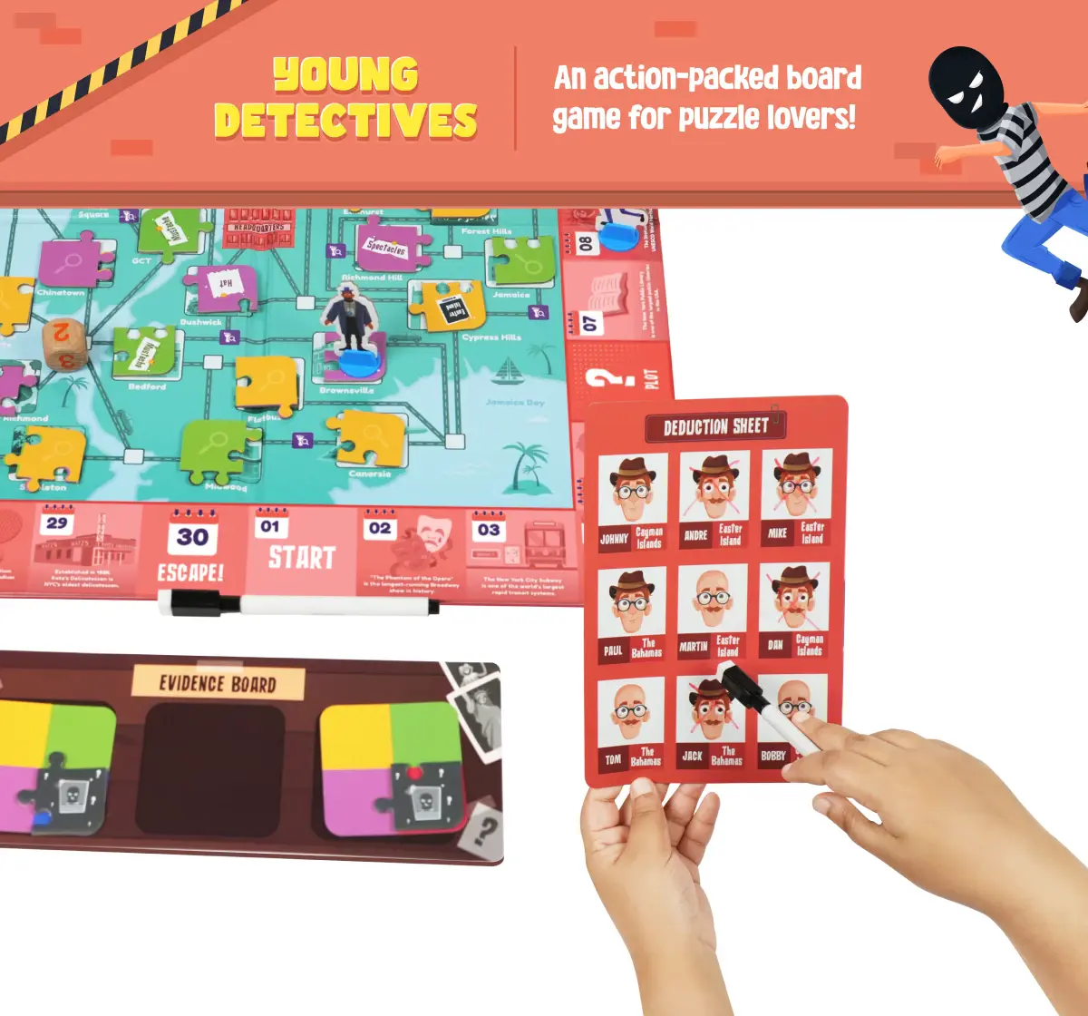 Bloomingo Young Detectives: Mumbai Files - Detective Board Game, Mysteries And Puzzles, 8Y+ 