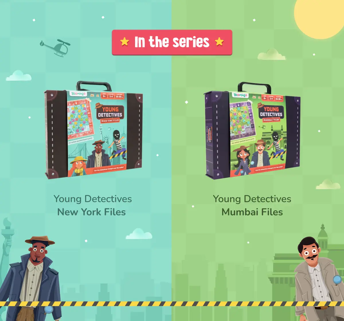 Bloomingo Young Detectives: Mumbai Files - Detective Board Game, Mysteries And Puzzles, 8Y+ 