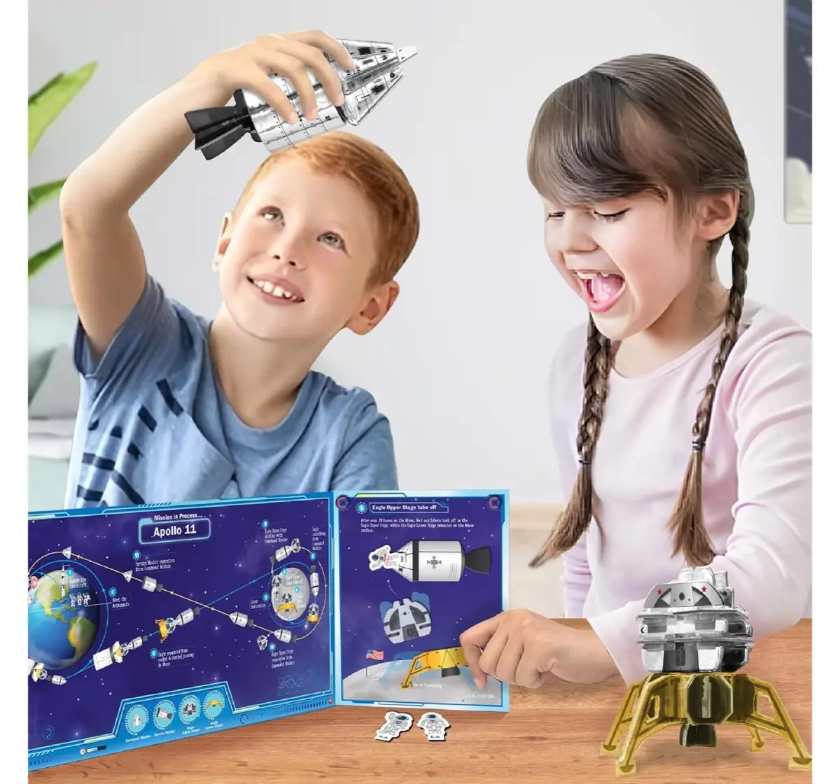 Imagimake Mapology Man's Journey to Moon, Mission Apollo 11, 3D Puzzle, 7Y+