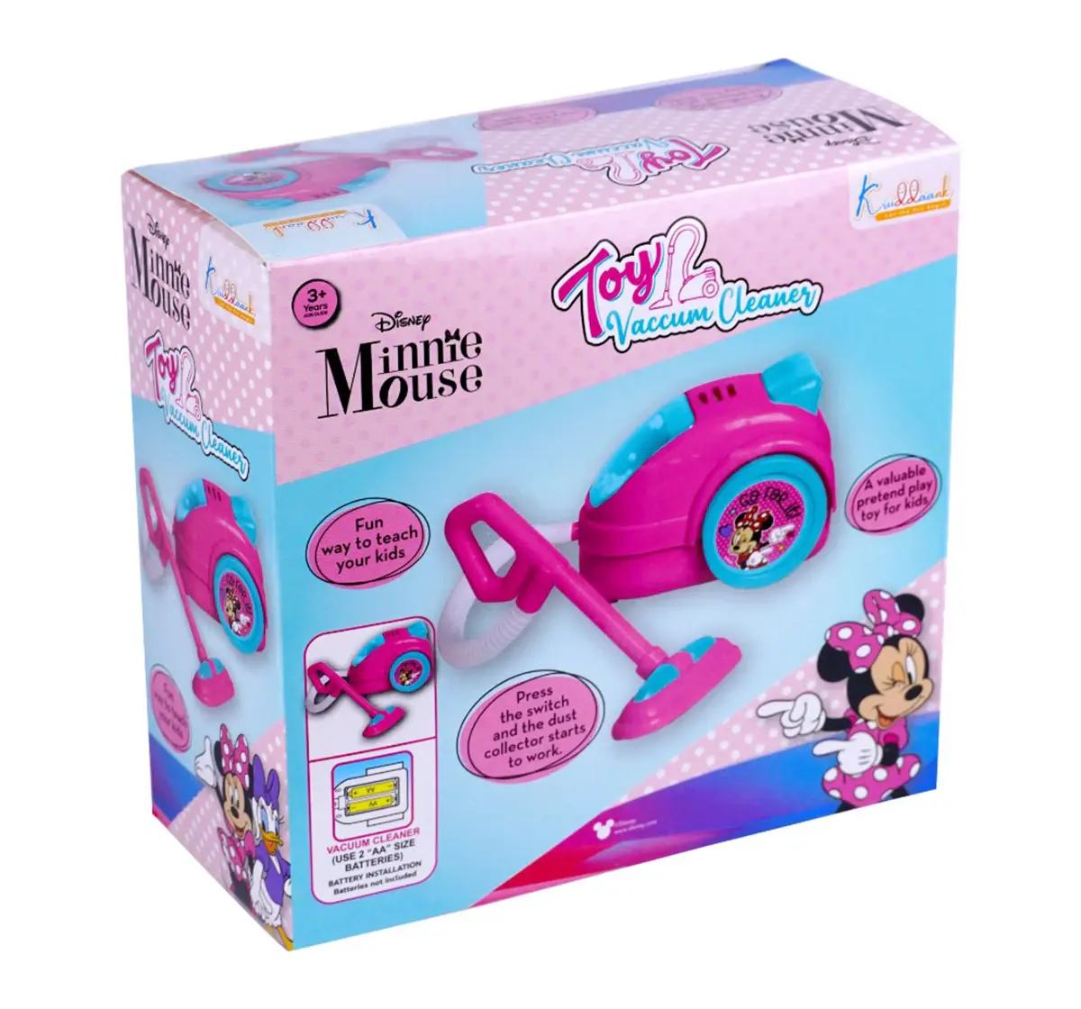 Kriiddaank Household Vaccum Cleaner Minnie Mouse, 3Y+