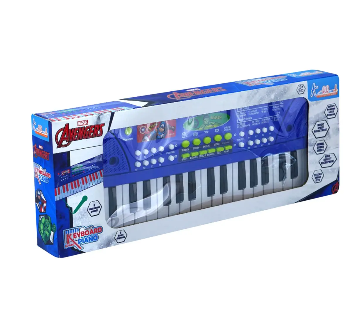 Kriiddaank Keyboard Piano 400 Avengers, 3Y+