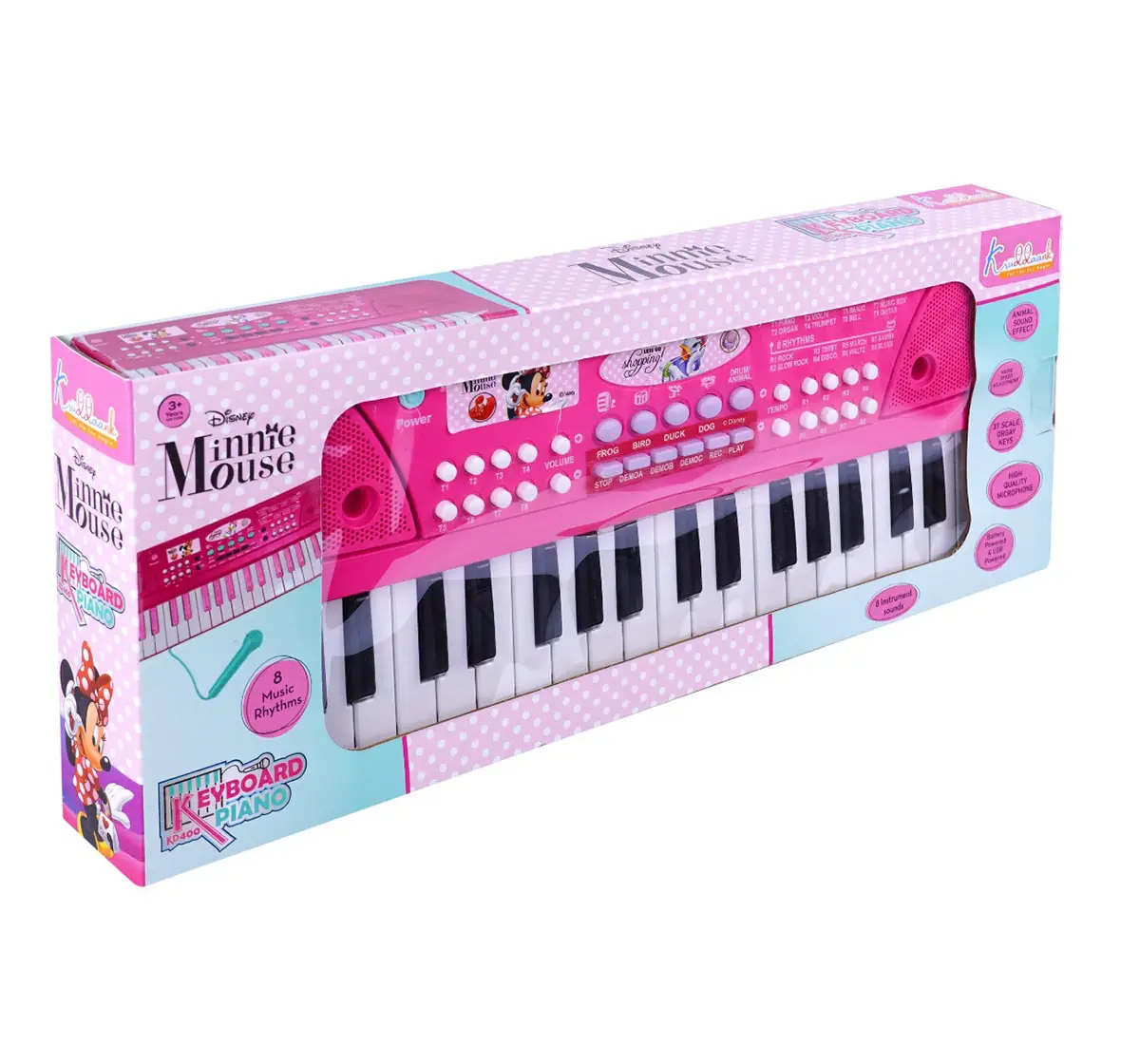 Buy Kriiddaank Keyboard Piano 400 Minnie Mouse 3Y Online Hamleys India